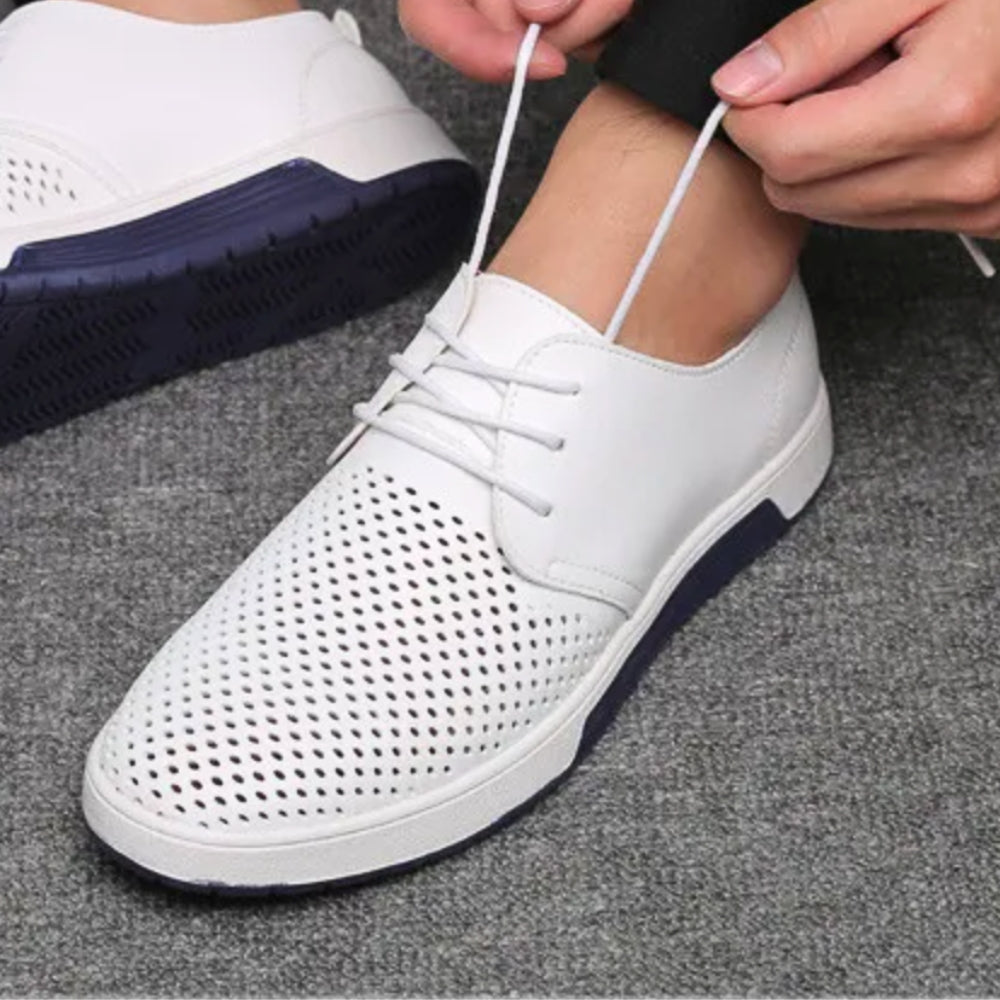 Zapatos Breathable Leather Brogues