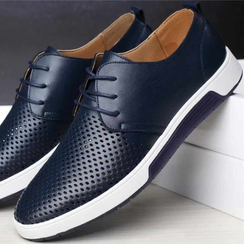 Zapatos Breathable Leather Brogues