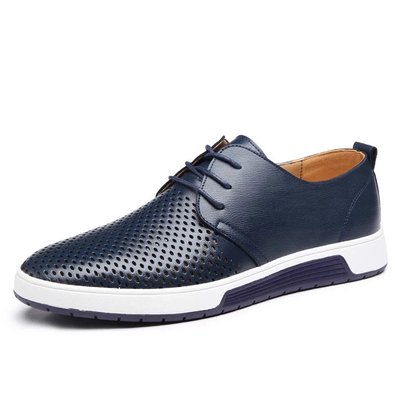 Zapatos Breathable Leather Brogues