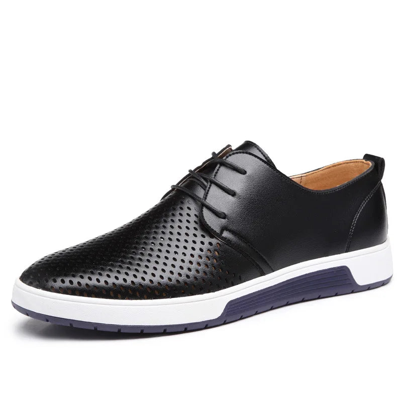 Zapatos Breathable Leather Brogues