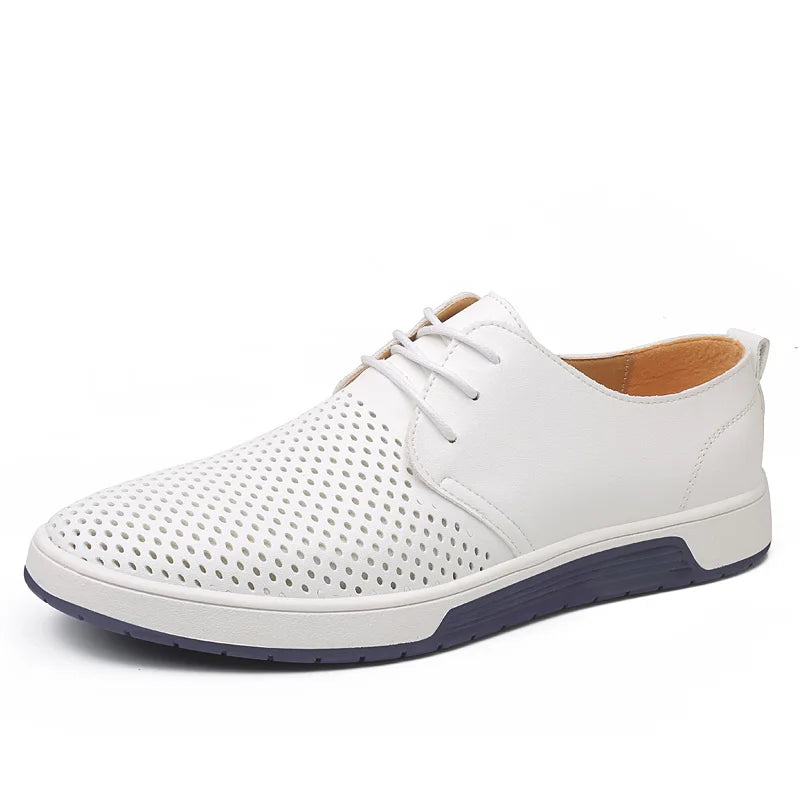 Zapatos Breathable Leather Brogues